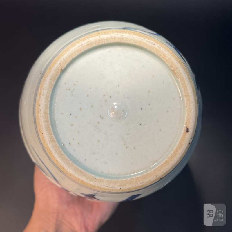 清 青花花卉寿字纹罐 - 图13